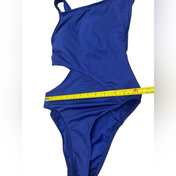 Victoria’s Secret Cut Out One Shoulder One Piece Royal Blue Bathing Suit Small - Picture 9 of 10